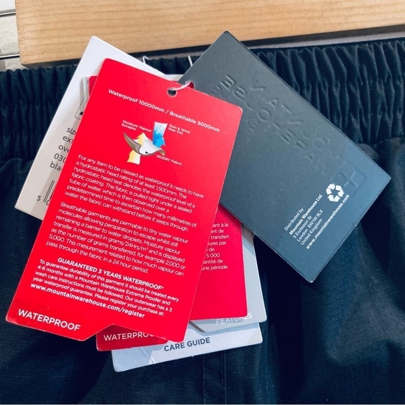 MOUNTAIN WAREHOUSE Sz 20 x 31 Extreme Downpour Isodry Snap Zip Side Pants - Picture 9 of 13